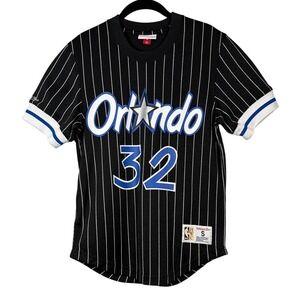 Mitchell & Ness Shaquille O'Neal Retro Basketball Jersey, Mesh Crew Neck, Size S